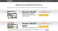 Desktop Screenshot of prenumerata.murator.pl